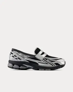 1906L Silver Metallic / Black Loafers