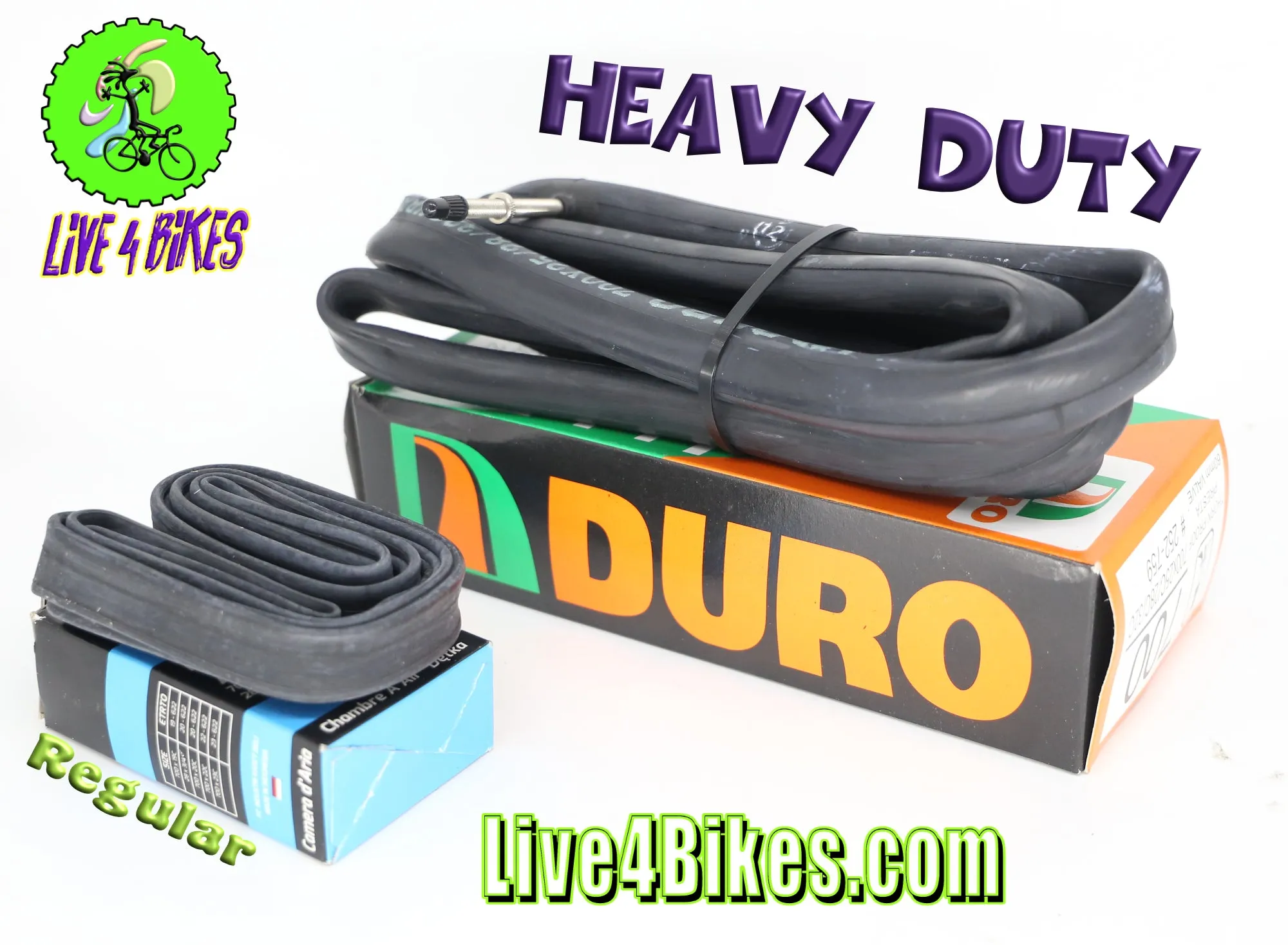 27.5in 27.5X2.10-2.40 Thorn Resistant Heavy Duty Inner Tube Presta Valve FV 43mm Live4Bikes