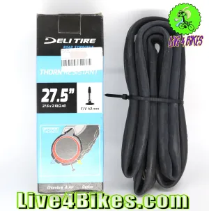 27.5in 27.5X2.10-2.40 Thorn Resistant Heavy Duty Inner Tube Presta Valve FV 43mm Live4Bikes