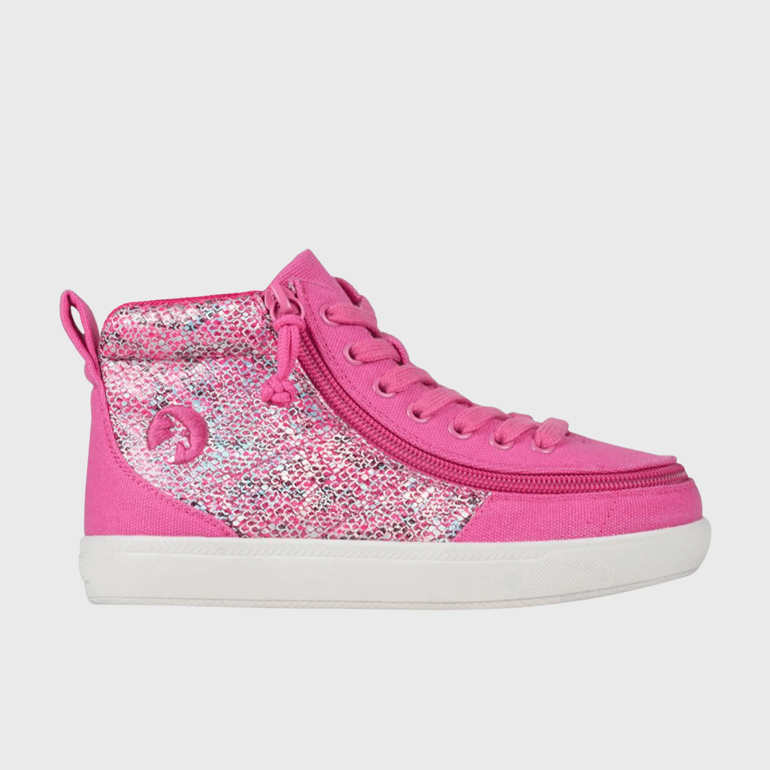 Billy Footwear - Fuchsia Snake BILLY Classic Lace High