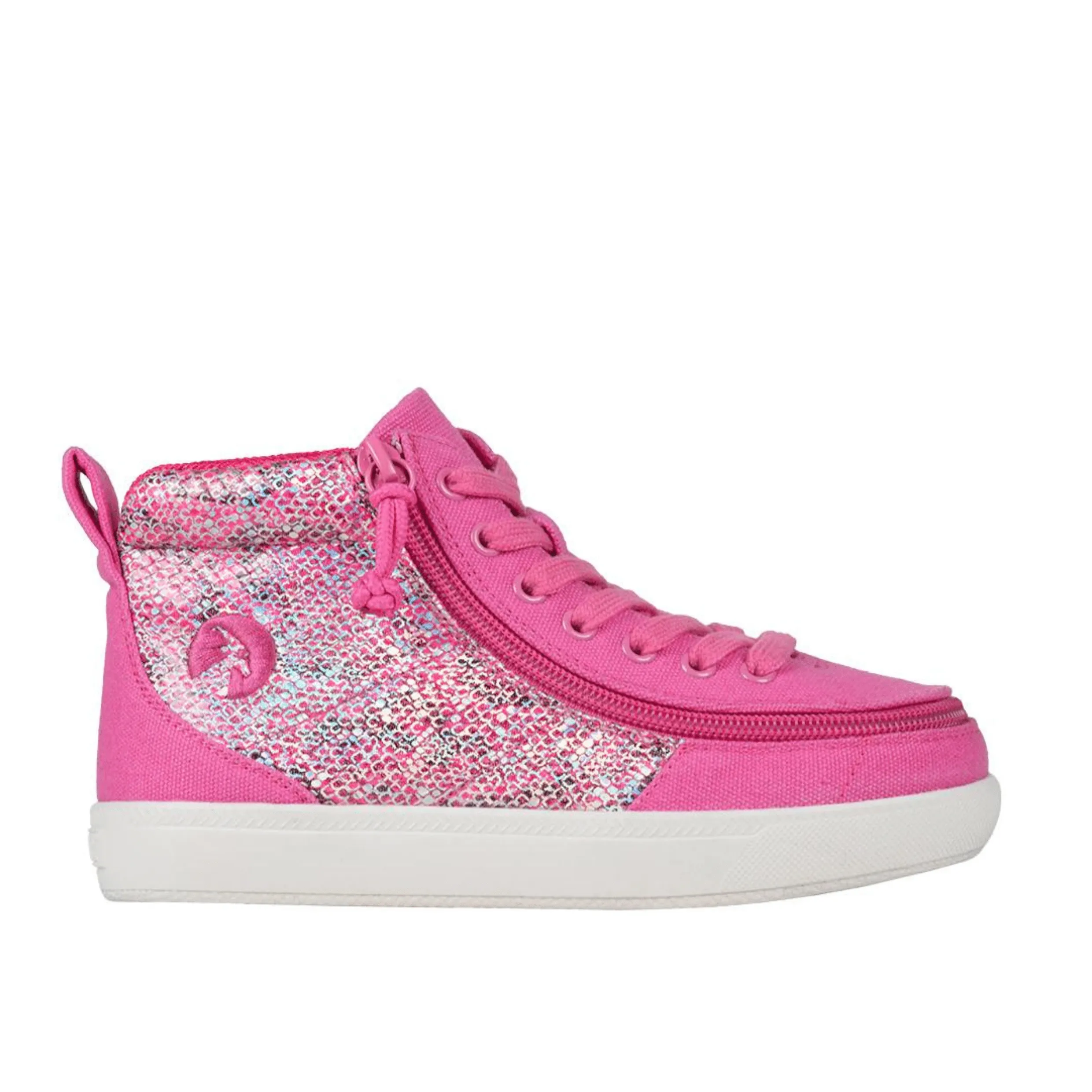 Billy Footwear - Fuchsia Snake BILLY Classic Lace High