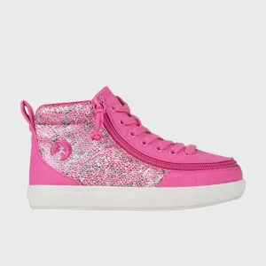 Billy Footwear - Fuchsia Snake BILLY Classic Lace High