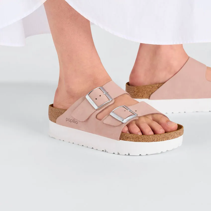 Birkenstocks Arizona Flex Platform - Soft Pink
