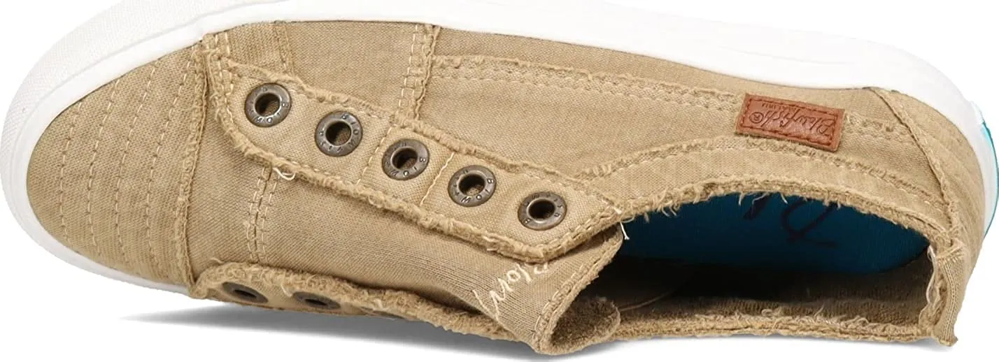 Blowfish Malibu Play Desert Khaki Color Washed Jersey Slip On Comfort Sneaker