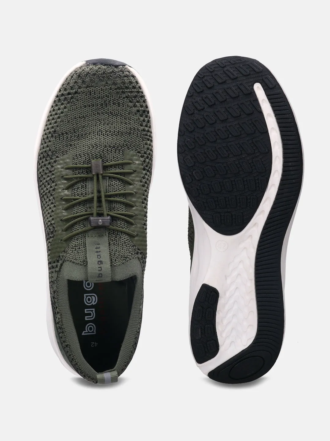 bugatti Dark Green Athleisure Sneakers