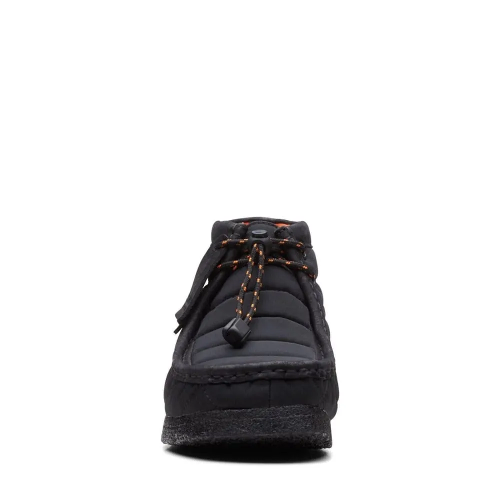 Clarks Originals Wallabee Boot Men's Black Quilted Canvas 26168801