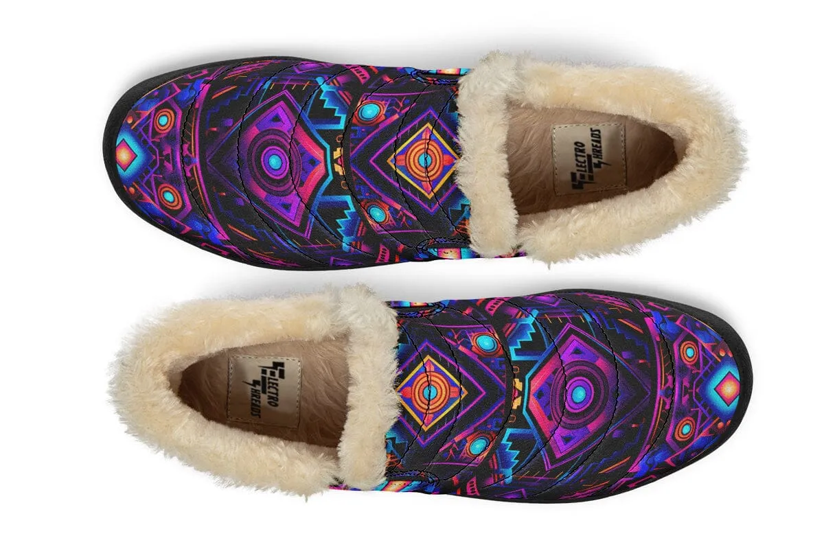 Cyber Grids Winter Slippers