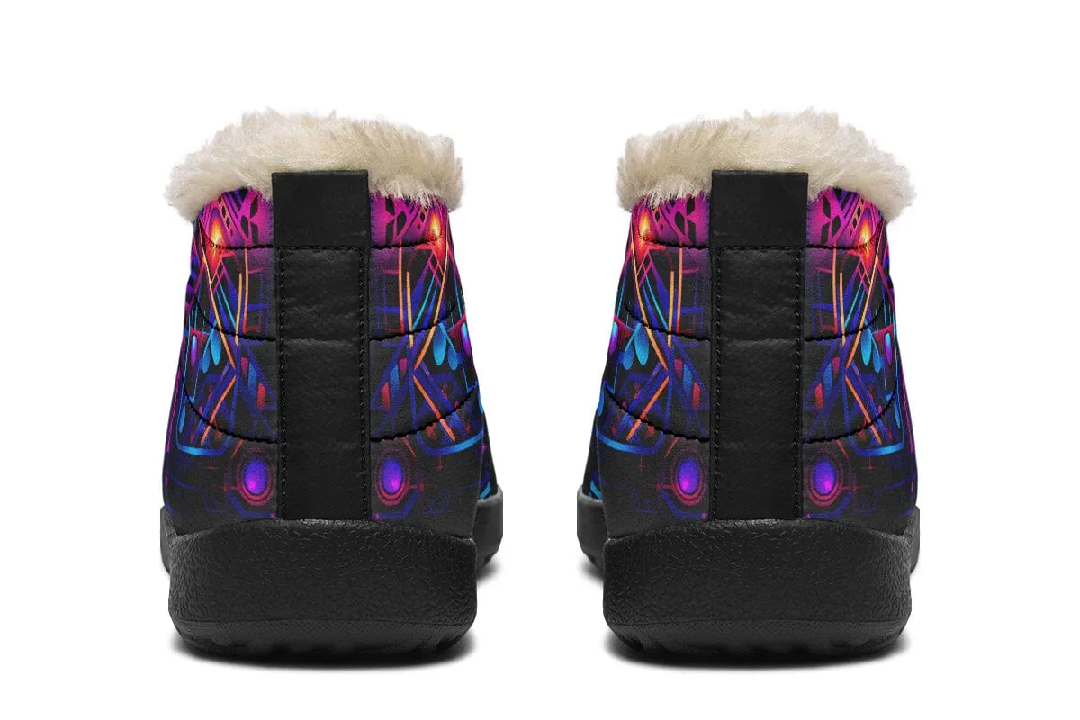 Cyber Grids Winter Slippers