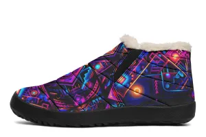 Cyber Grids Winter Slippers