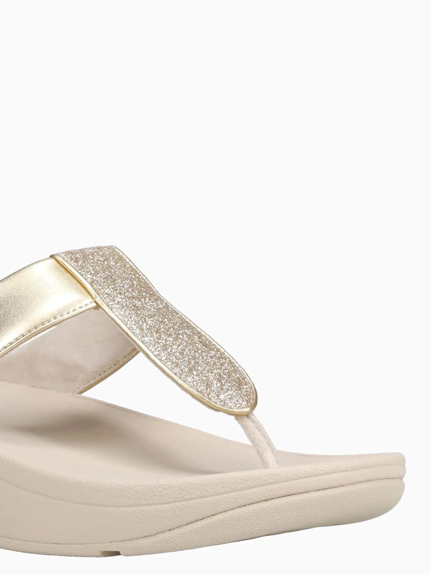 Fitflop - Fino Glitterdust Metallic - Platino