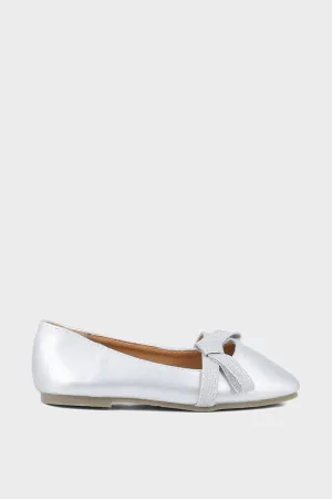 Girls Formal Pumps Q10033-Silver