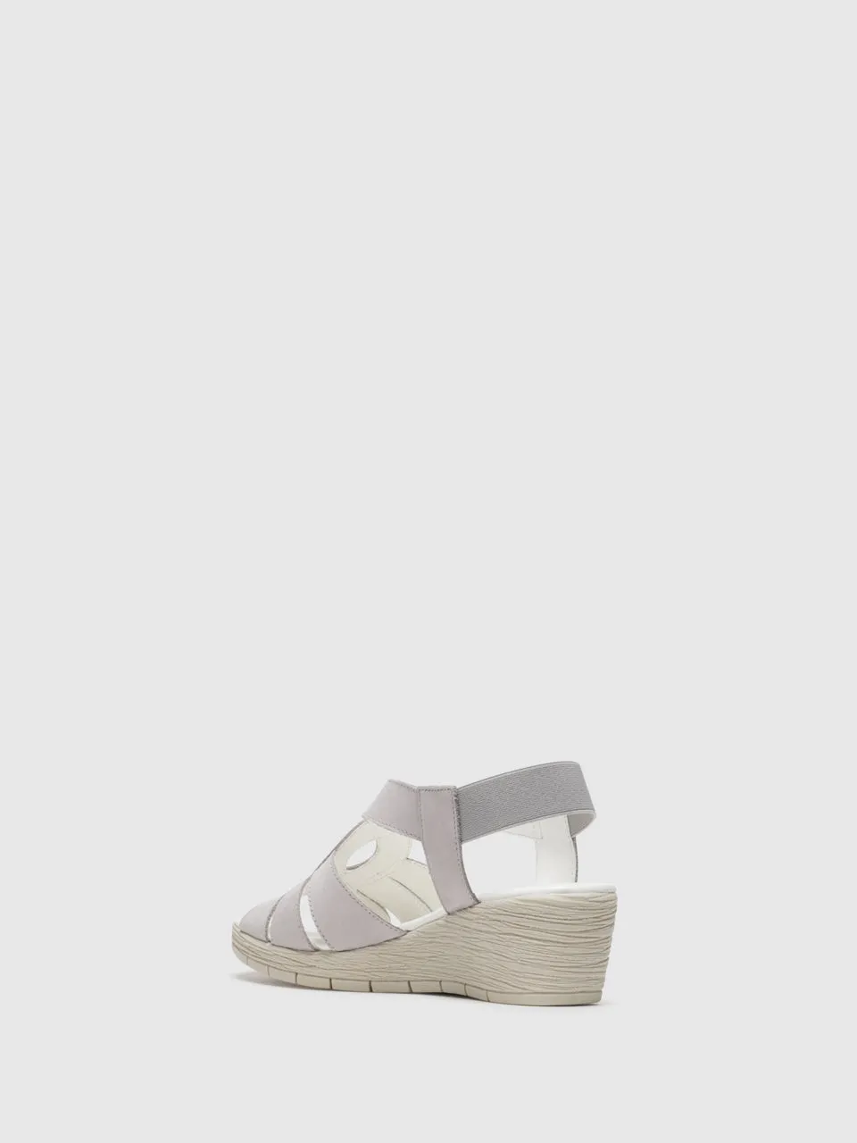 Gray Wedge Sandals