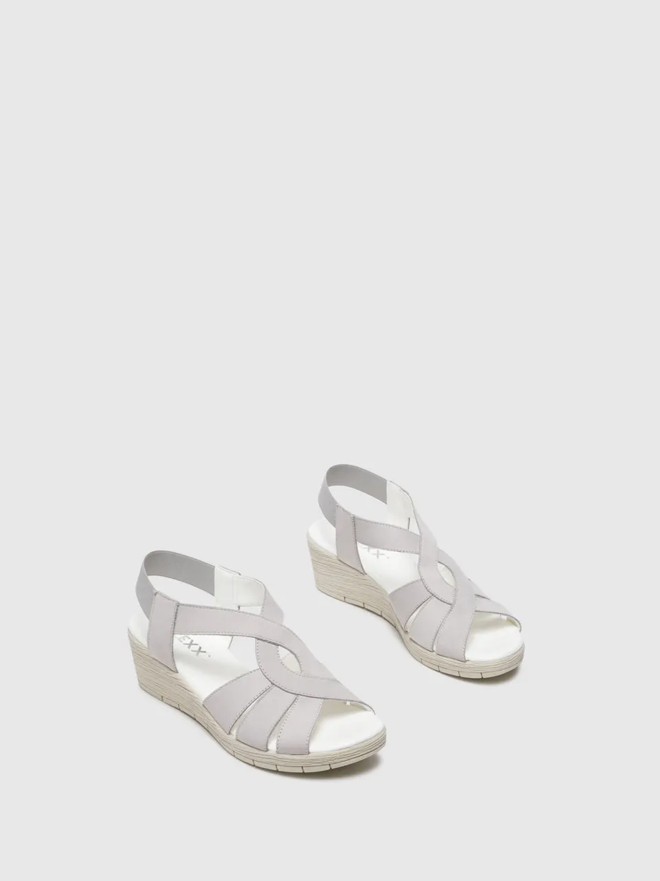 Gray Wedge Sandals