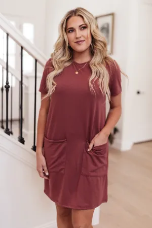 *Online Exclusive* Easy Day Patch Pocket T-Shirt Dress