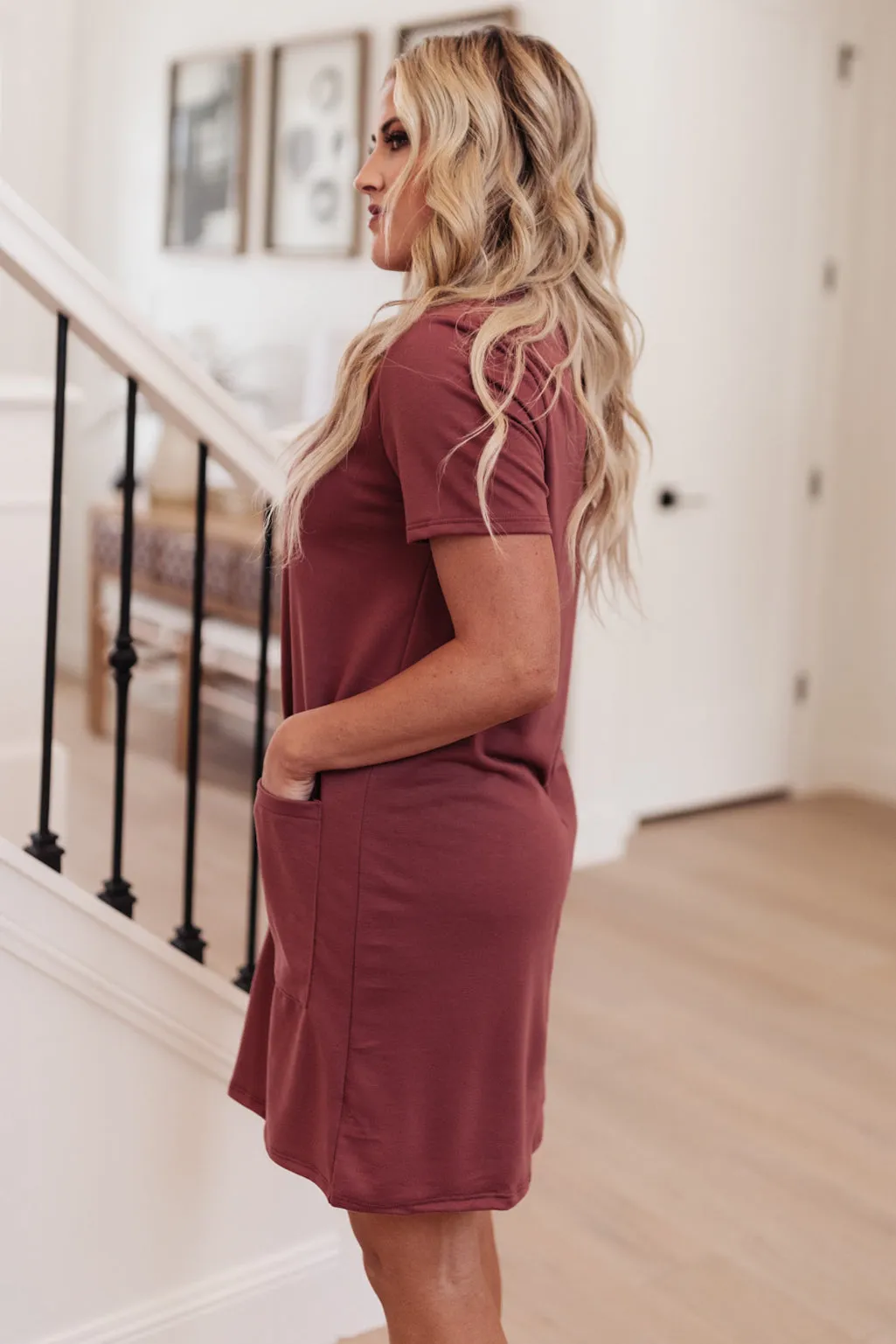 *Online Exclusive* Easy Day Patch Pocket T-Shirt Dress