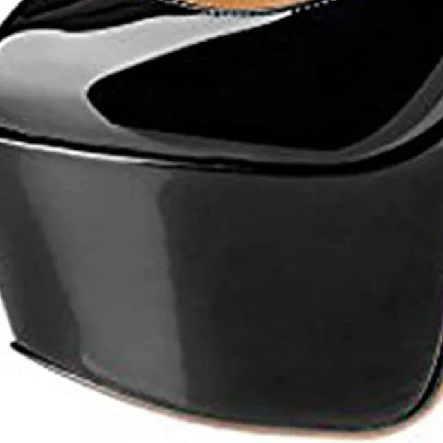 Onlymaker Peep Toe Platform Heel Pumps