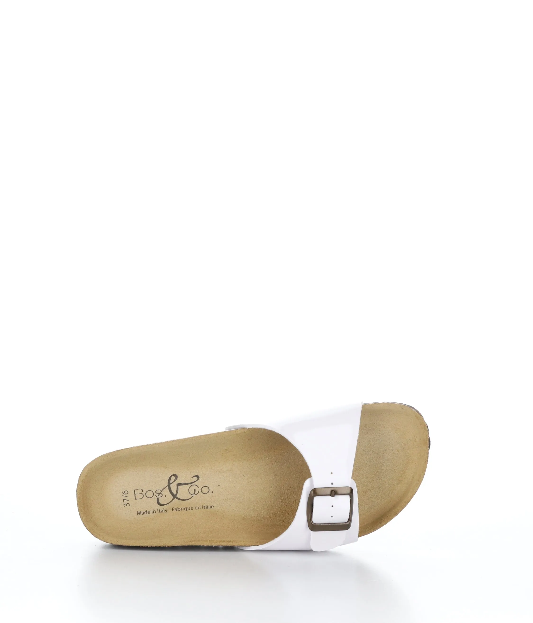 PAST WHITE Buckle Sandals