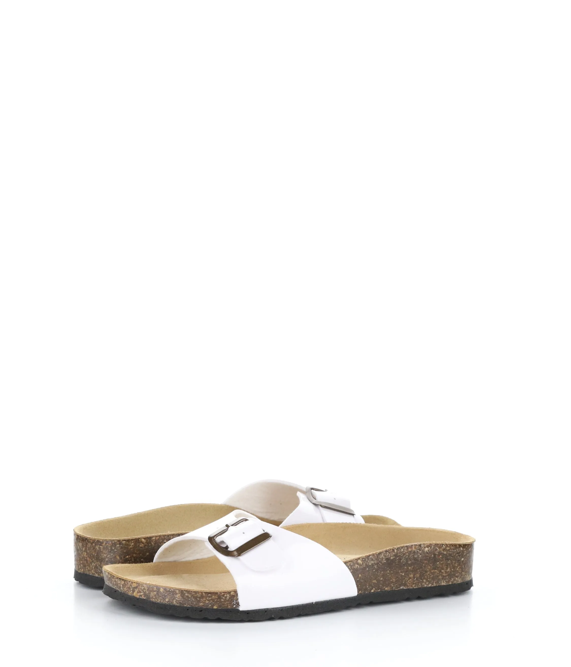 PAST WHITE Buckle Sandals