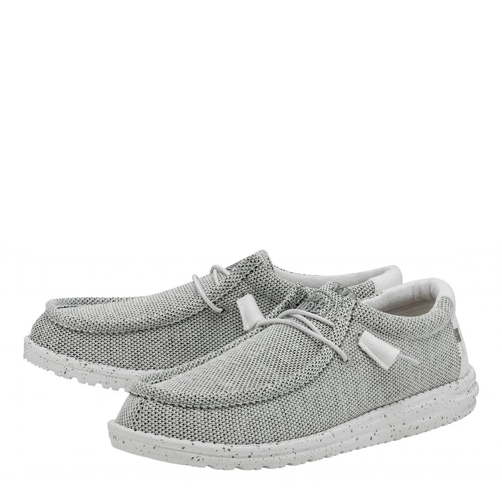 Scarpe Uomo HEY DUDE linea Wally Sox colore Stone White