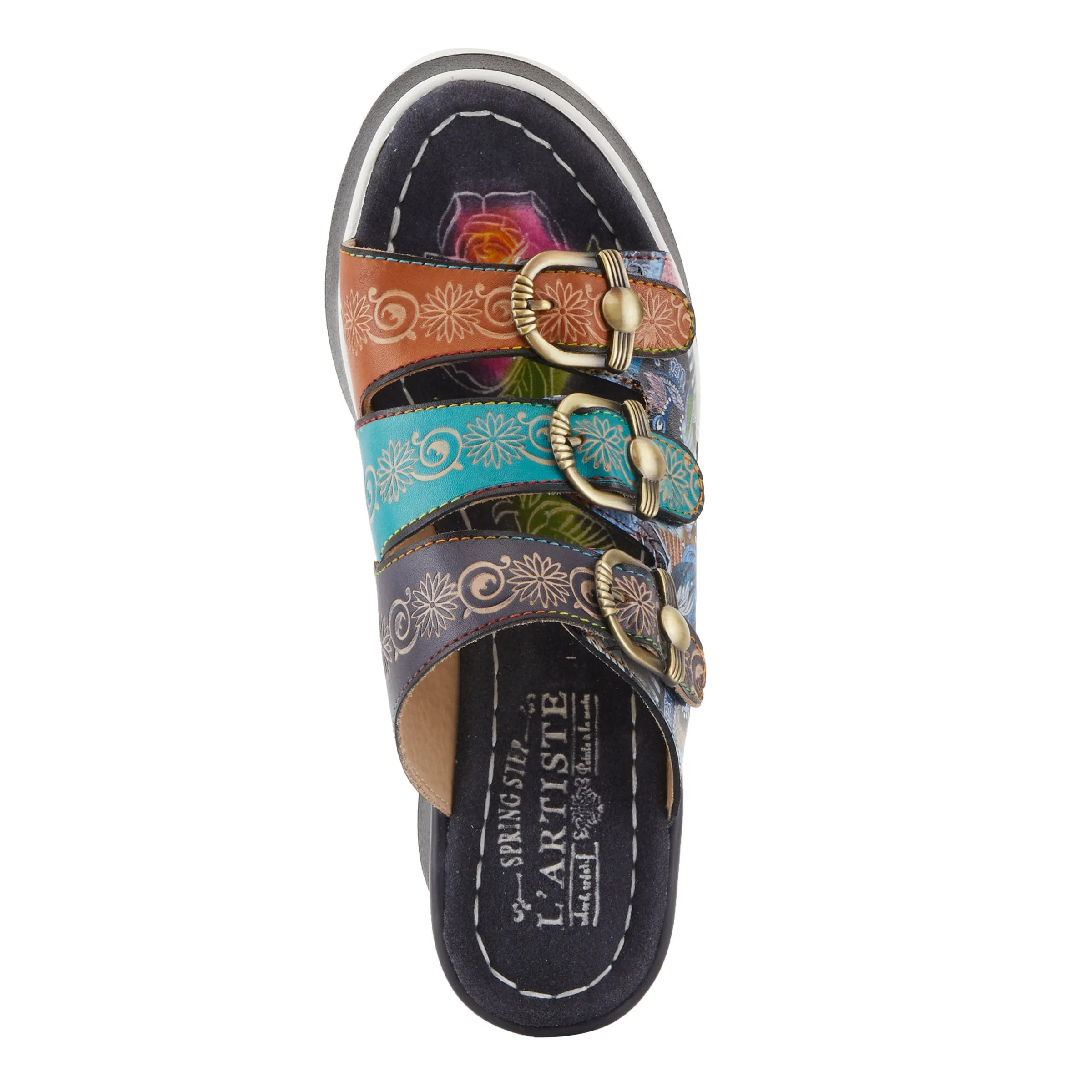 Spring Step Shoes  L'Artiste Caligal Women's Leather Sandals 3" Heel Height