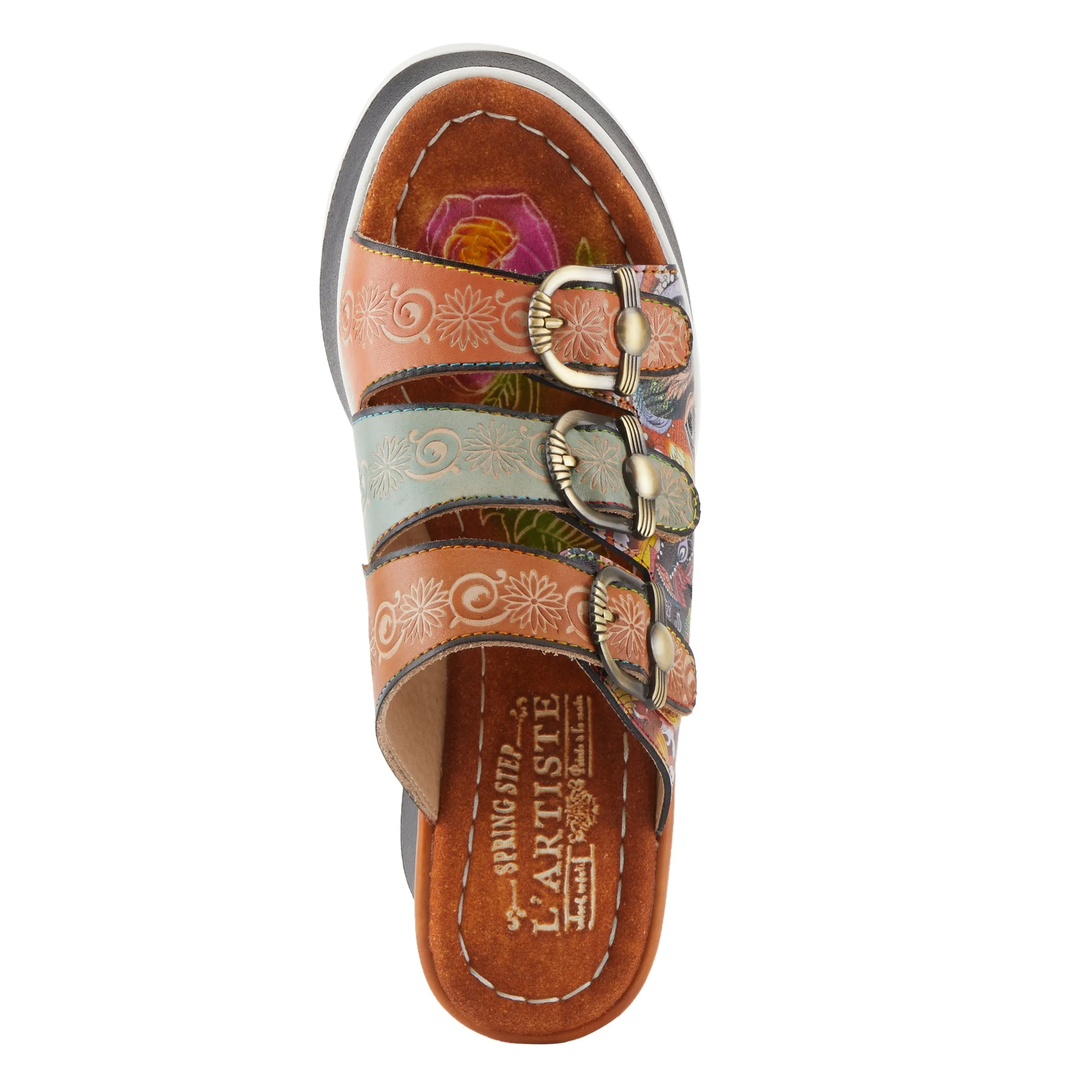 Spring Step Shoes  L'Artiste Caligal Women's Leather Sandals 3" Heel Height