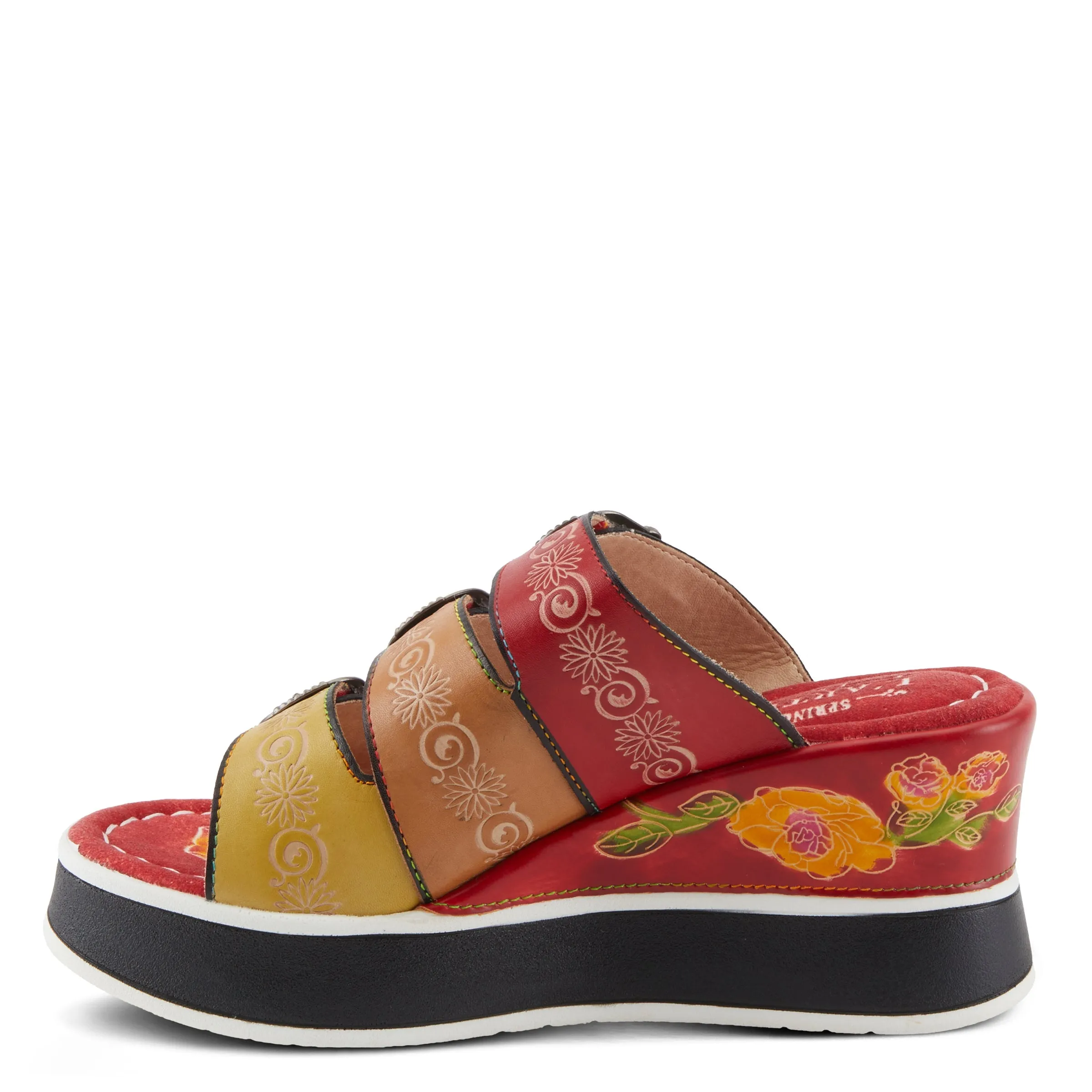 Spring Step Shoes  L'Artiste Caligal Women's Leather Sandals 3" Heel Height