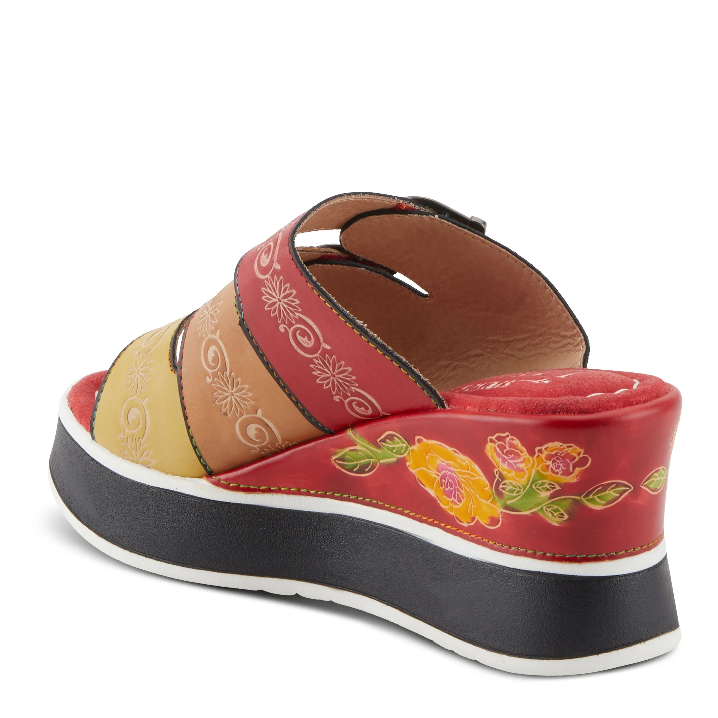 Spring Step Shoes  L'Artiste Caligal Women's Leather Sandals 3" Heel Height