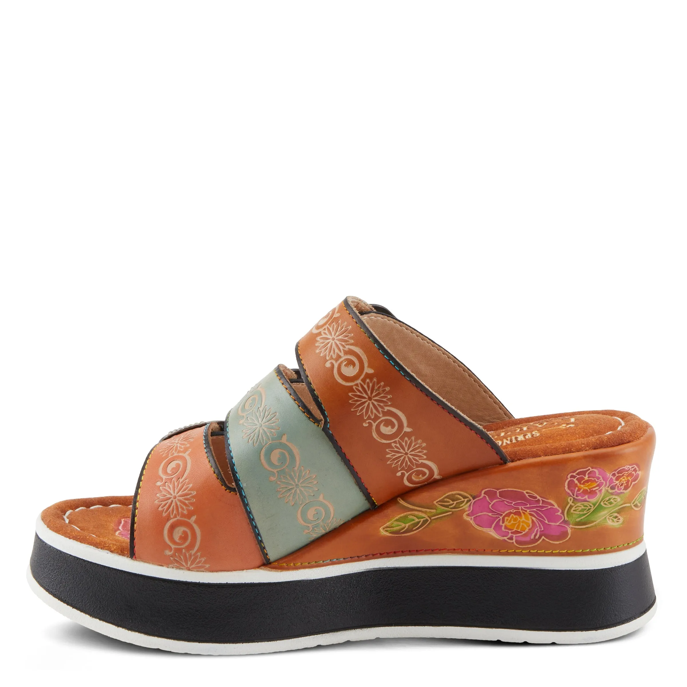 Spring Step Shoes  L'Artiste Caligal Women's Leather Sandals 3" Heel Height