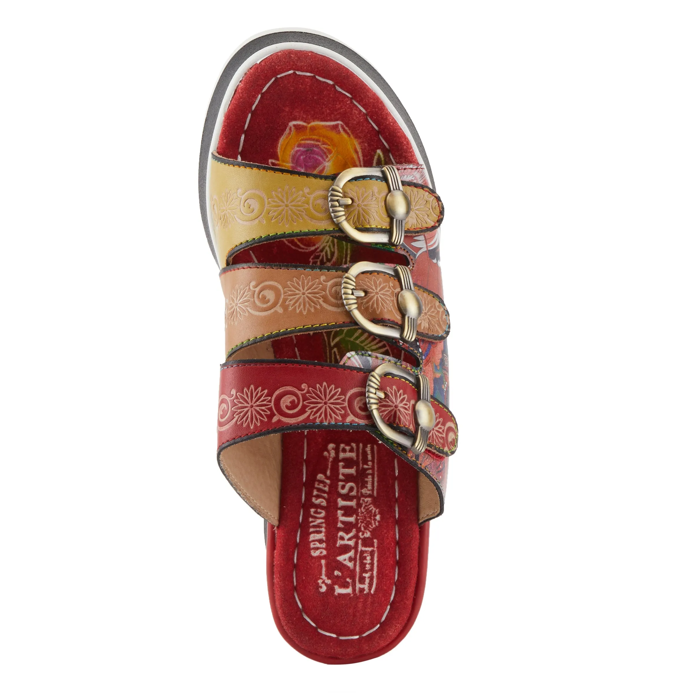 Spring Step Shoes  L'Artiste Caligal Women's Leather Sandals 3" Heel Height
