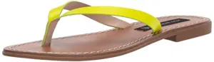 STEVEN by Steve Madden Women's CHEY Sandal, Yellow neon, 6 M US