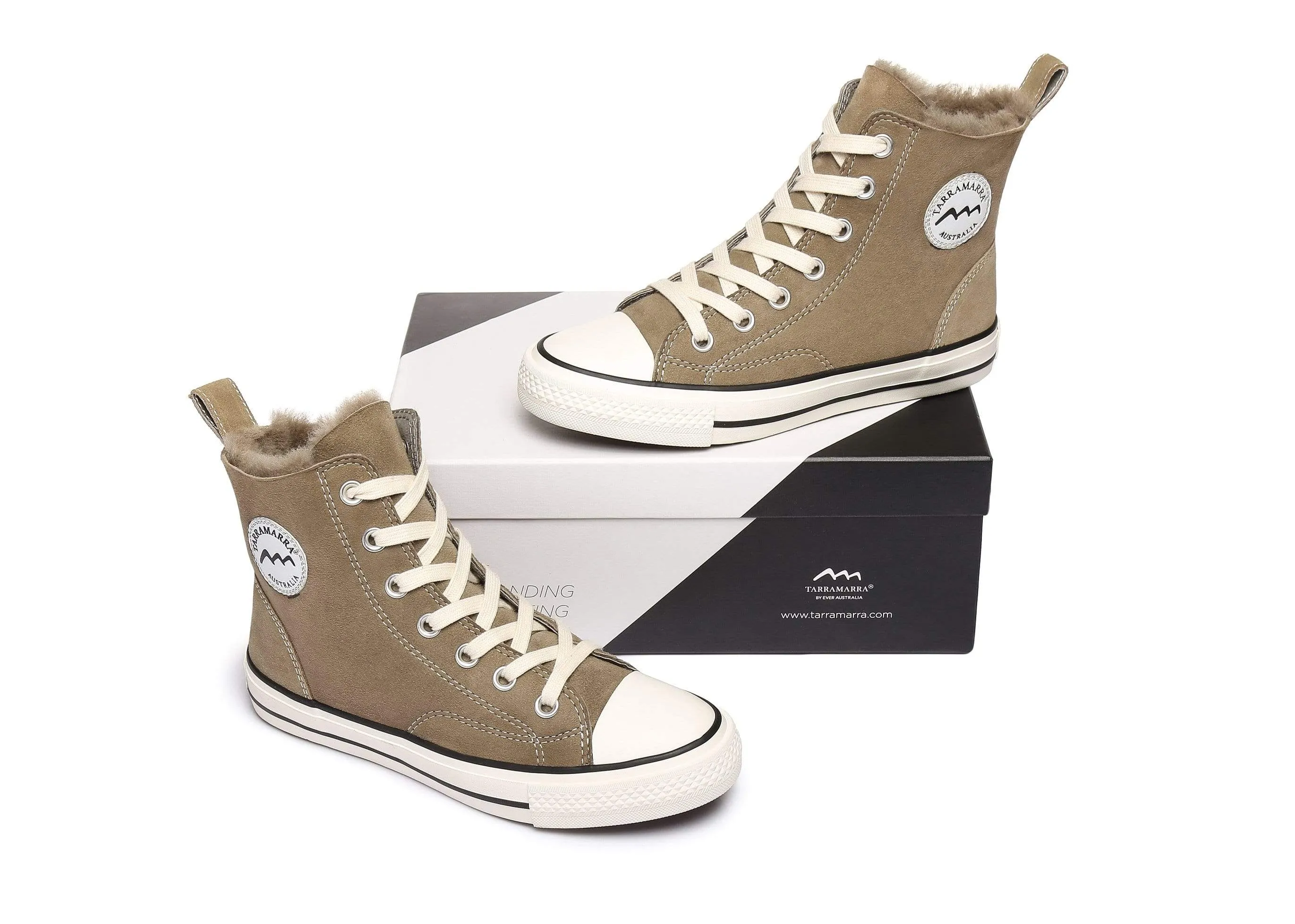 TARRAMARRA® Women Viola High Top Sneakers with Sheepskin Lining