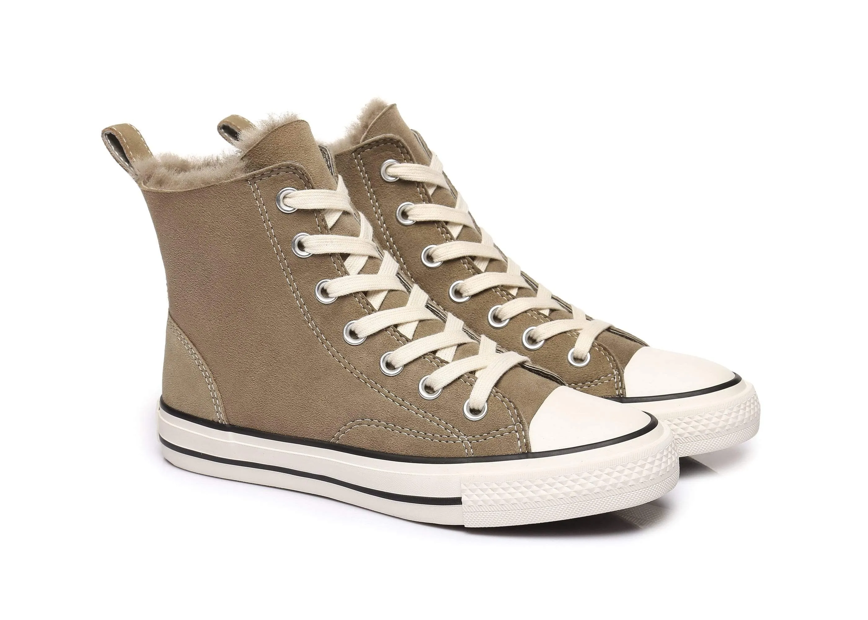 TARRAMARRA® Women Viola High Top Sneakers with Sheepskin Lining