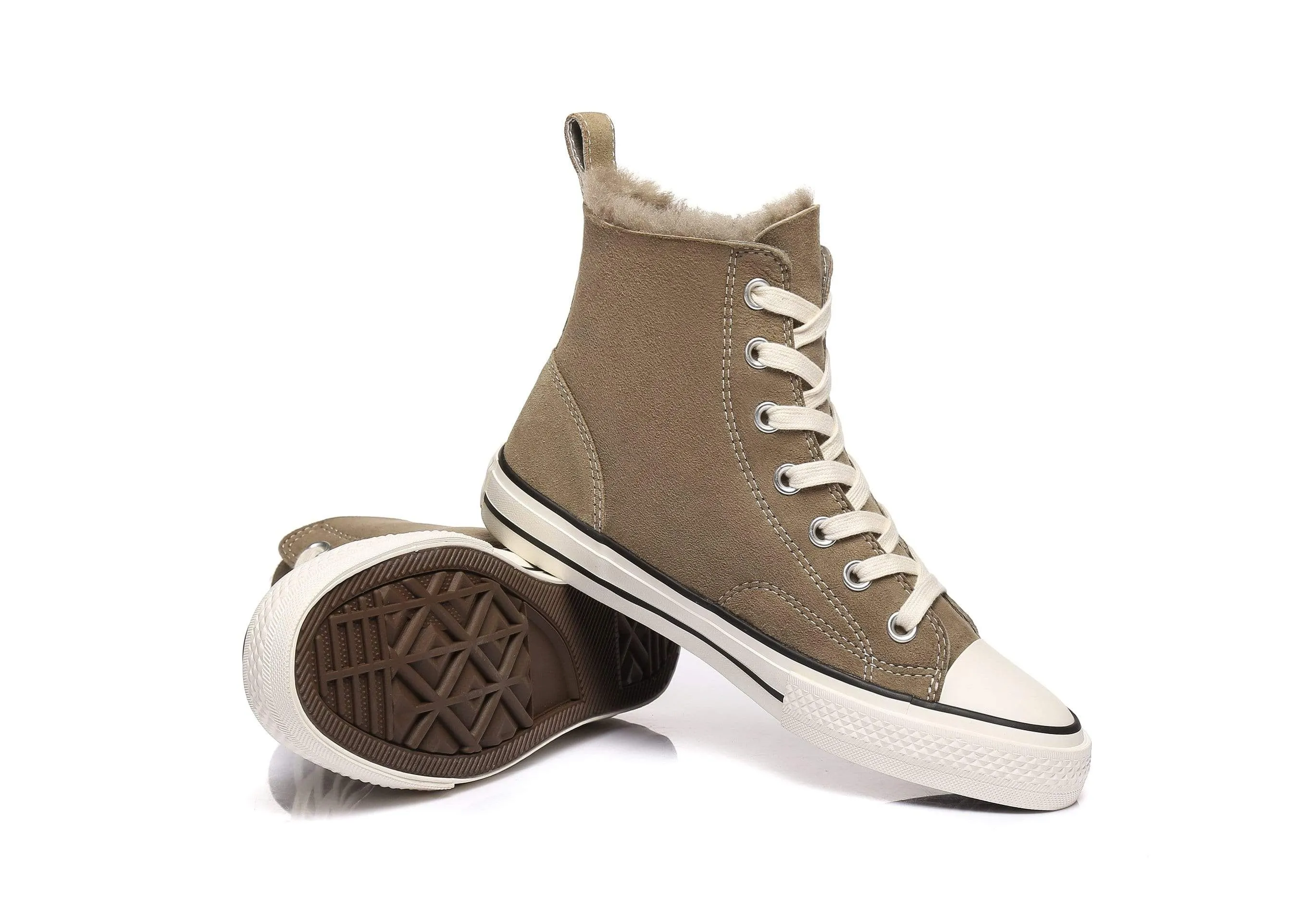 TARRAMARRA® Women Viola High Top Sneakers with Sheepskin Lining