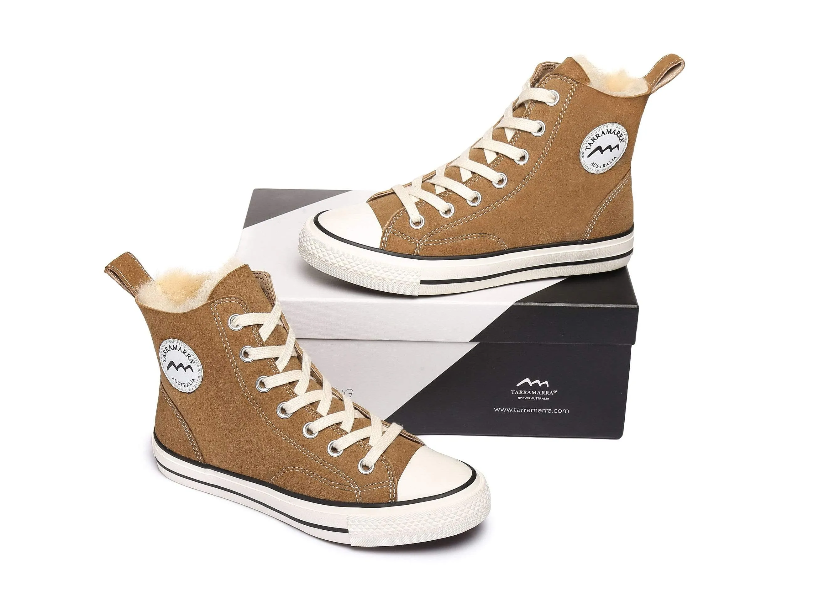 TARRAMARRA® Women Viola High Top Sneakers with Sheepskin Lining