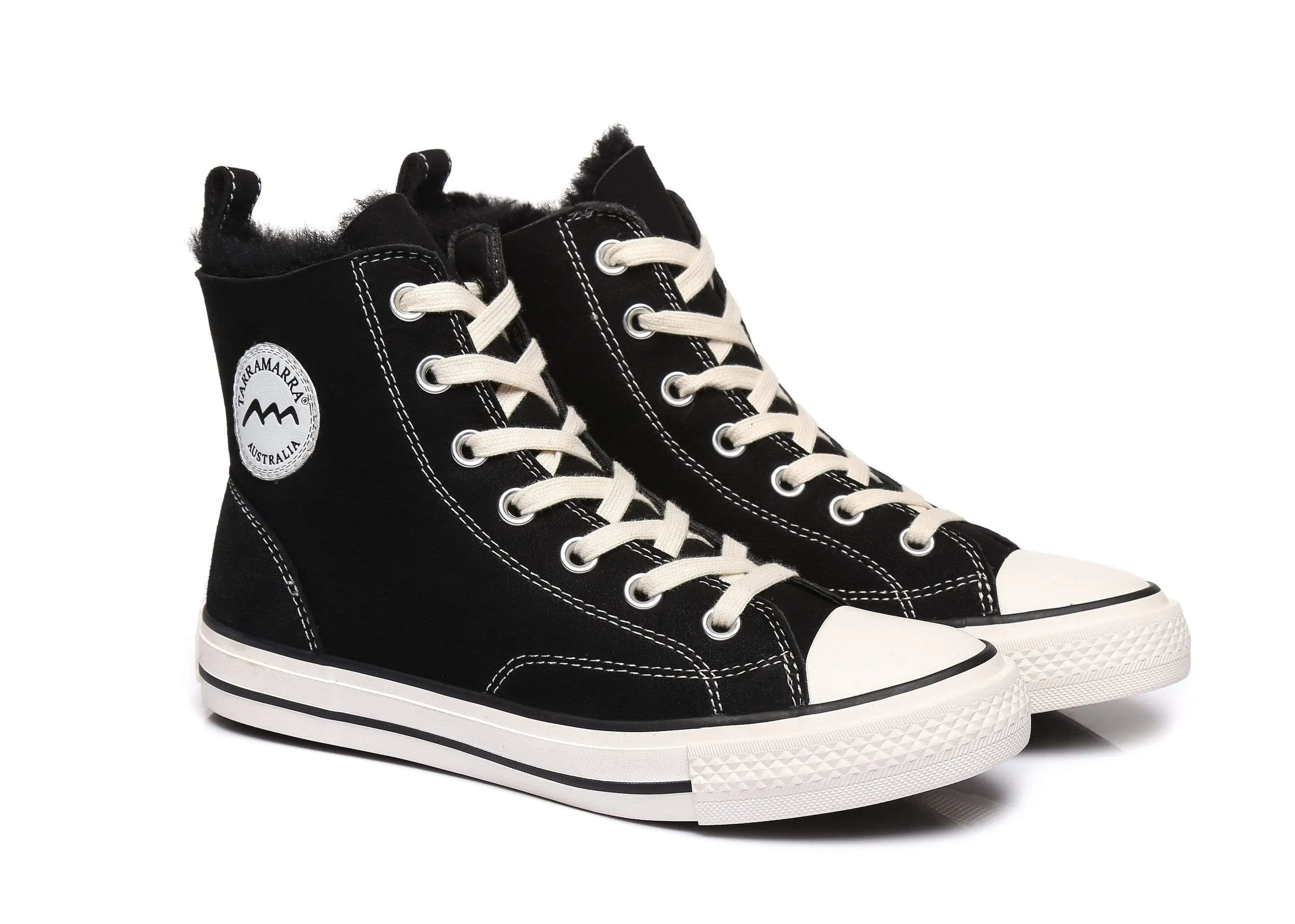 TARRAMARRA® Women Viola High Top Sneakers with Sheepskin Lining