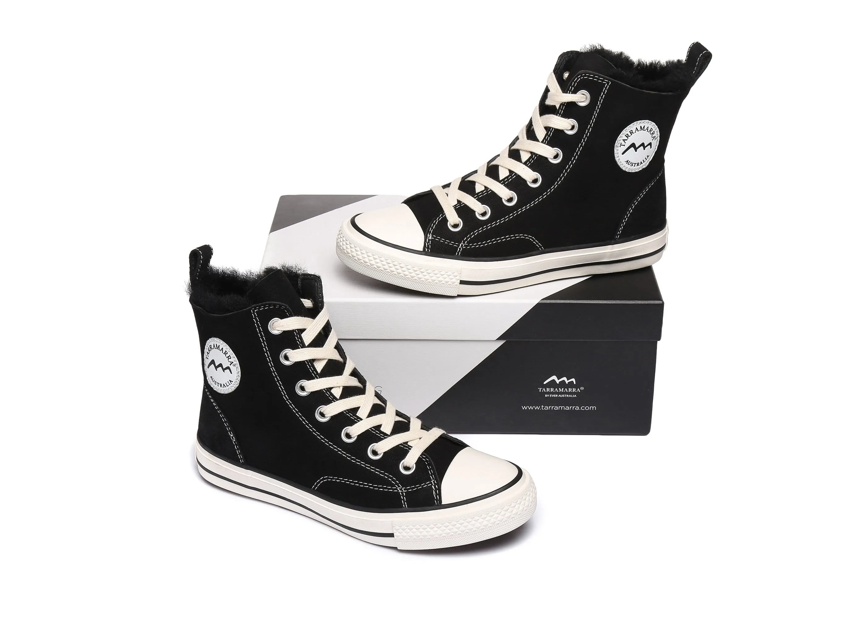 TARRAMARRA® Women Viola High Top Sneakers with Sheepskin Lining